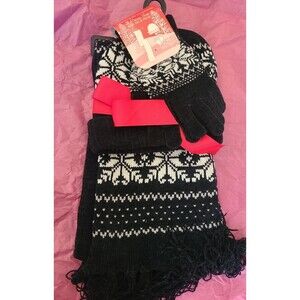 Winter Essentials  - Chenille Hat, Scarf, Glove Set - Women's